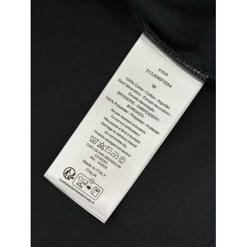 DIOR 2025SS Snake Letter Embroidered Short Sleeve DIOR 2025SS Snake Letter Embroidered Short Sleeve