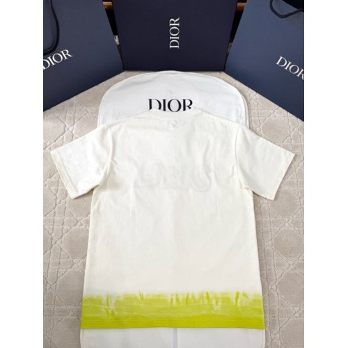 DIOR 2025SS Year of the Snake Printed Smudge Short Sleeves - White