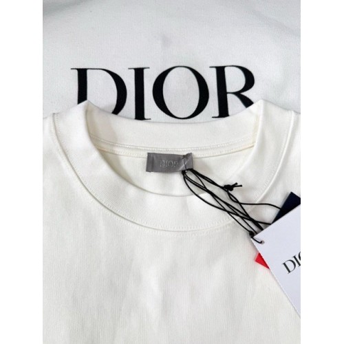 DIOR 2025SS Year of the Snake Printed Smudge Short Sleeves - White DIOR 2025SS Year of the Snake Printed Smudge Short Sleeves - White