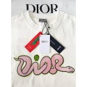 DIOR 2025SS Year of the Snake Printed Smudge Short Sleeves - White DIOR 2025SS Year of the Snake Printed Smudge Short Sleeves - White