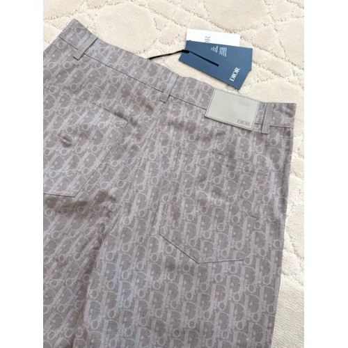 DIOR 25SS All Over Jacquard Print Jeans - Grey DIOR 25SS All Over Jacquard Print Jeans - Grey