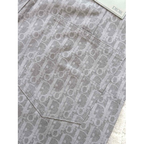 DIOR 25SS All Over Jacquard Print Jeans - Grey DIOR 25SS All Over Jacquard Print Jeans - Grey