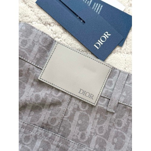 DIOR 25SS All Over Jacquard Print Jeans - Grey DIOR 25SS All Over Jacquard Print Jeans - Grey