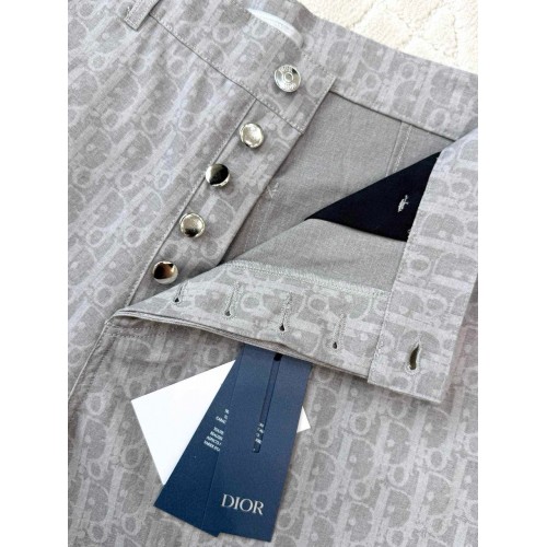 DIOR 25SS All Over Jacquard Print Jeans - Grey DIOR 25SS All Over Jacquard Print Jeans - Grey