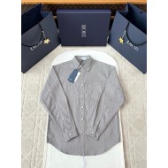 DIOR 25SS All-Over Jacquard Print Shirt - Grey