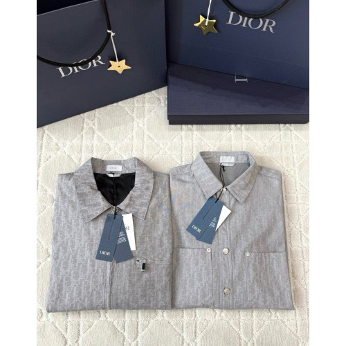 DIOR 25SS All-Over Jacquard Print Shirt - Grey DIOR 25SS All-Over Jacquard Print Shirt - Grey