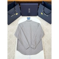 DIOR 25SS All-Over Jacquard Print Shirt - Grey