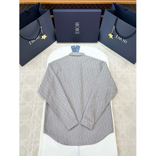 DIOR 25SS All-Over Jacquard Print Shirt - Grey DIOR 25SS All-Over Jacquard Print Shirt - Grey