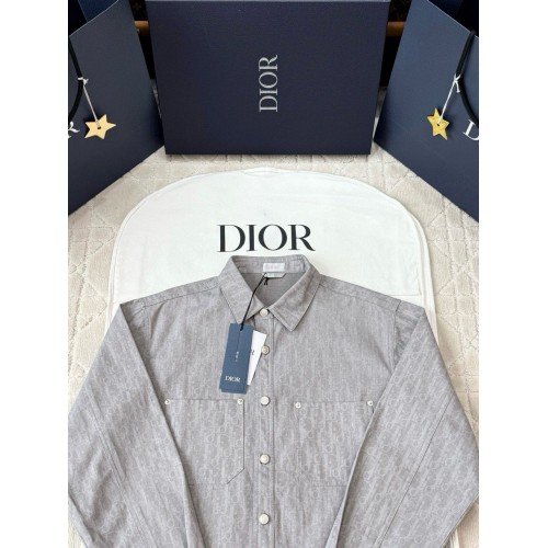 DIOR 25SS All-Over Jacquard Print Shirt - Grey DIOR 25SS All-Over Jacquard Print Shirt - Grey
