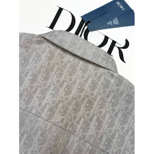 DIOR 25SS All-Over Jacquard Print Shirt - Grey DIOR 25SS All-Over Jacquard Print Shirt - Grey