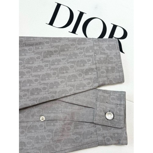 DIOR 25SS All-Over Jacquard Print Shirt - Grey DIOR 25SS All-Over Jacquard Print Shirt - Grey