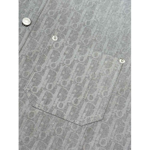 DIOR 25SS All-Over Jacquard Print Shirt - Grey DIOR 25SS All-Over Jacquard Print Shirt - Grey