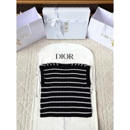 DIOR 25SS Custom-Dyed Striped Shoulder Strap Vest