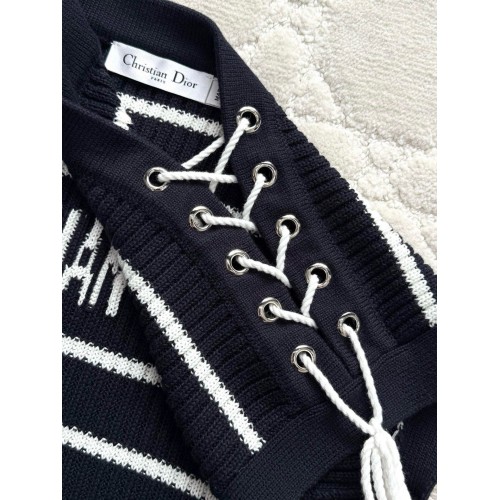 DIOR 25SS Custom-Dyed Striped Shoulder Strap Vest