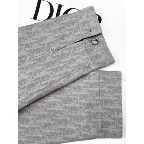 DIOR 25SS Jacquard Print Long Sleeve - Grey DIOR 25SS Jacquard Print Long Sleeve - Grey