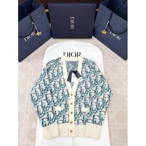 DIOR 25SS New Color Monochrome Button Cardigan DIOR 25SS New Color Monochrome Button Cardigan