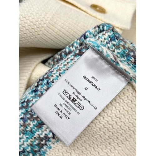 DIOR 25SS New Color Monochrome Button Cardigan DIOR 25SS New Color Monochrome Button Cardigan