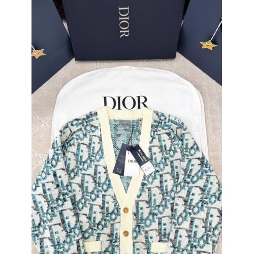 DIOR 25SS New Color Monochrome Button Cardigan DIOR 25SS New Color Monochrome Button Cardigan