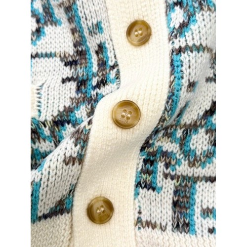 DIOR 25SS New Color Monochrome Button Cardigan DIOR 25SS New Color Monochrome Button Cardigan