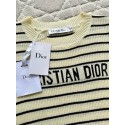 DIOR 25SS Striped Knitted Lettering Short Sleeve - Yellow DIOR 25SS Striped Knitted Lettering Short Sleeve - Yellow