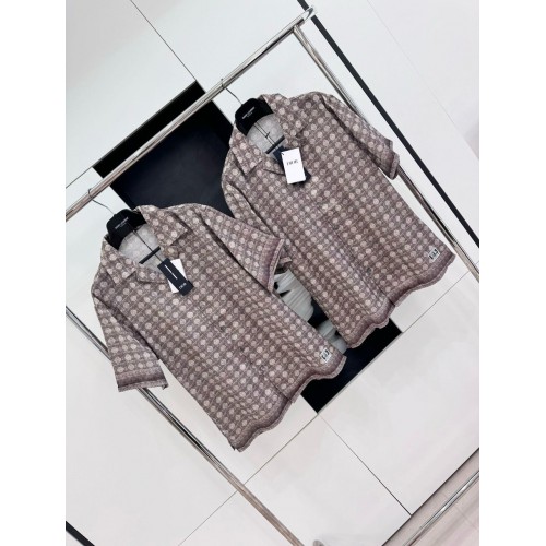 DIOR All Over Print Set Top - Brown