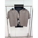 DIOR All Over Print Set Top - Brown DIOR All Over Print Set Top - Brown