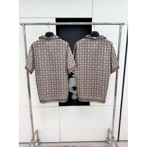 DIOR All Over Print Set Top - Brown DIOR All Over Print Set Top - Brown