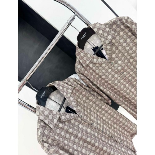 DIOR All Over Print Set Top - Brown DIOR All Over Print Set Top - Brown