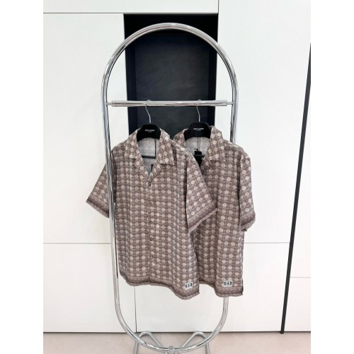 DIOR All Over Print Set Top - Brown DIOR All Over Print Set Top - Brown