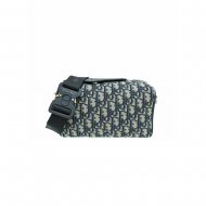DIOR Christian Dior Bicolor Oblique Jacquard Lingot 22 Bag