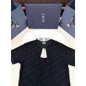 DIOR Classic Towel Jacquard Logo Short Sleeves - Black