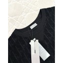 DIOR Classic Towel Jacquard Logo Short Sleeves - Black