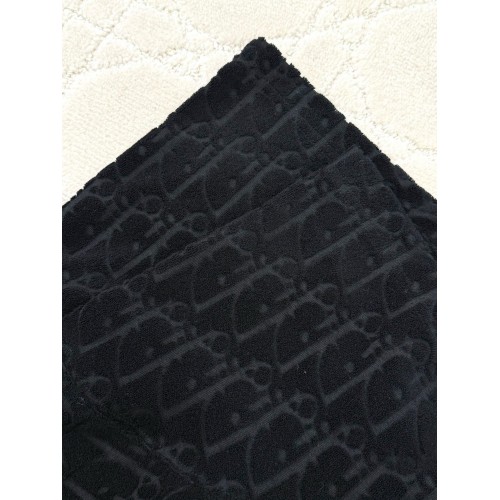 DIOR Classic Towel Jacquard Logo Short Sleeves - Black