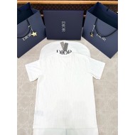 DIOR Classic Towel Jacquard Logo Short Sleeves - White