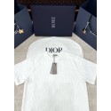 DIOR Classic Towel Jacquard Logo Short Sleeves - White