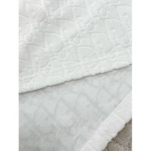 DIOR Classic Towel Jacquard Logo Short Sleeves - White