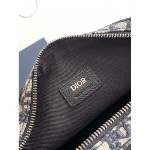 DIOR Mini Safari Bag with Strap - Beige and Black