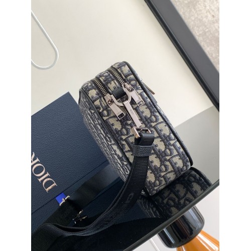 DIOR Mini Safari Bag with Strap - Beige and Black