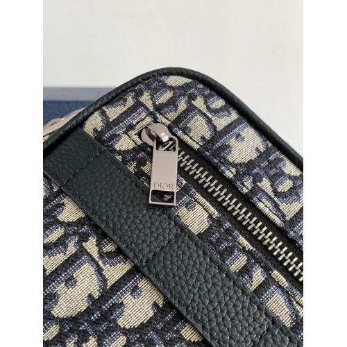 DIOR Mini Safari Bag with Strap - Beige and Black