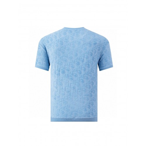 DIOR Oblique Relaxed-Fit T-Shirt - Pastel Blue