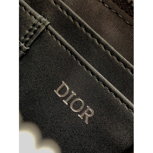 DIOR Zipped Pouch with Strap - Black