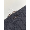 DIOR Zipped Pouch with Strap - Black