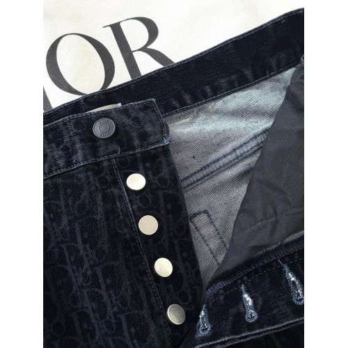 DIOR and Kaws Cotton Jeans - Black DIOR and Kaws Cotton Jeans - Black