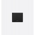 DIOR Gravity Leather Bifold Wallet - Black