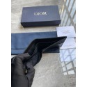 DIOR Gravity Leather Bifold Wallet - Black