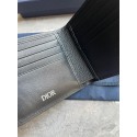 DIOR Gravity Leather Bifold Wallet - Black