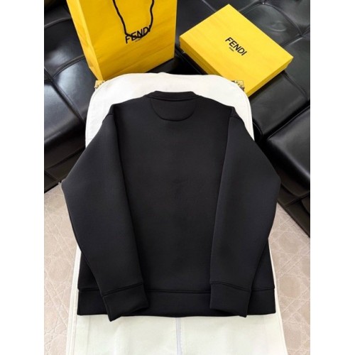 FENDI 2025SS Sweatshirt FF Letter Embossed Logo Sweatshirt