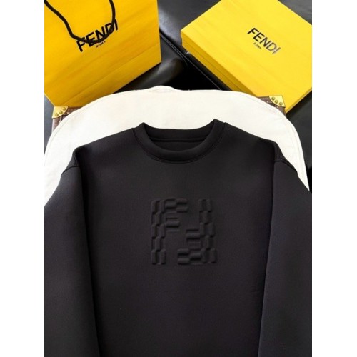FENDI 2025SS Sweatshirt FF Letter Embossed Logo Sweatshirt FENDI 2025SS Sweatshirt FF Letter Embossed Logo Sweatshirt