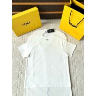 FENDI 25SS Cartoon Print Short Sleeves - White