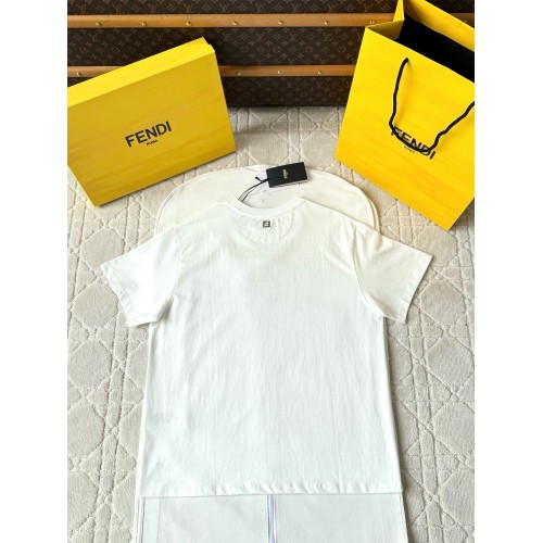 FENDI 25SS Cartoon Print Short Sleeves - White